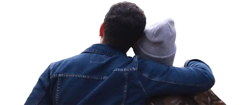 Couple enjoying the view